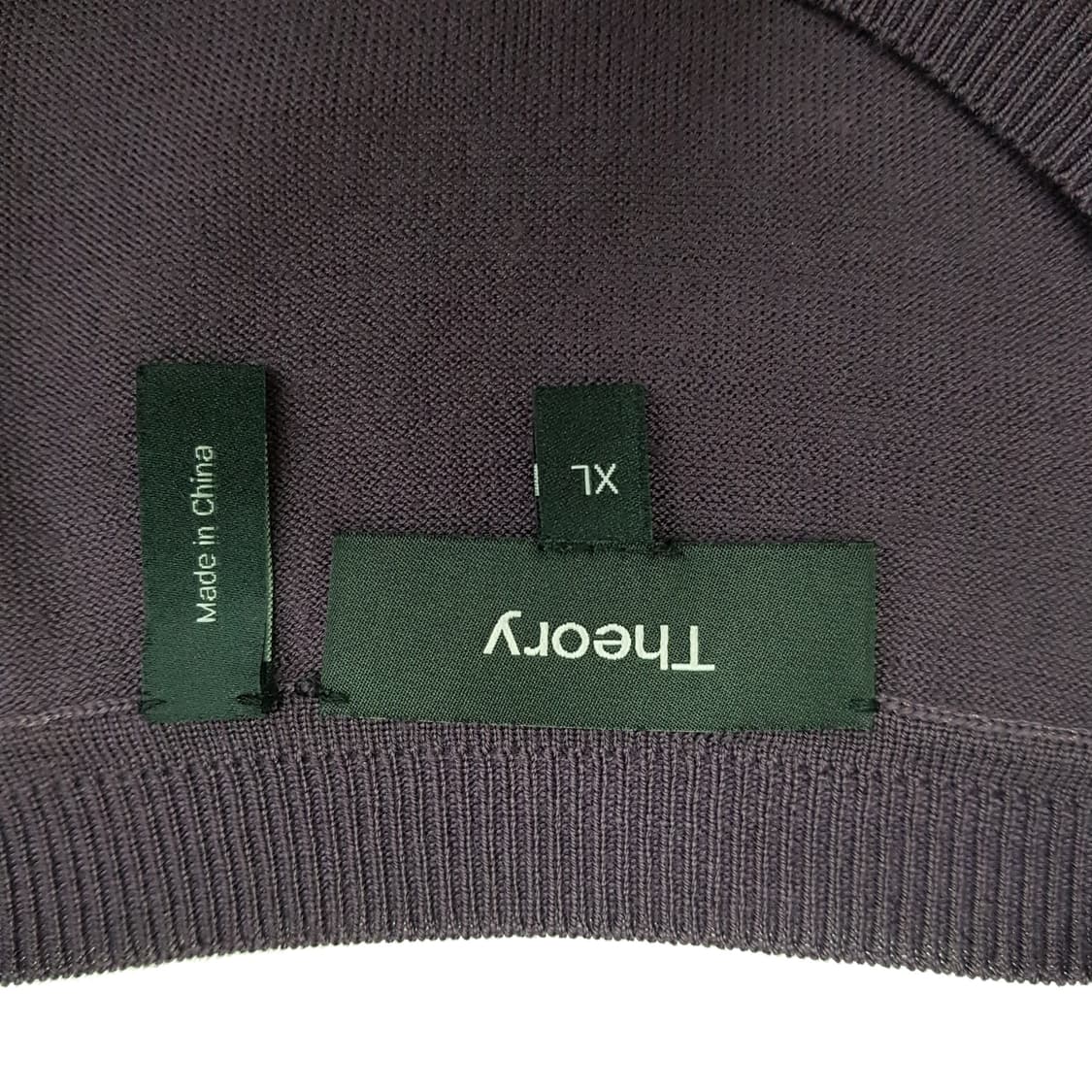 띠어리 Theory 퍼플 울 크루넥 니트 XL사이즈 상품이미지7