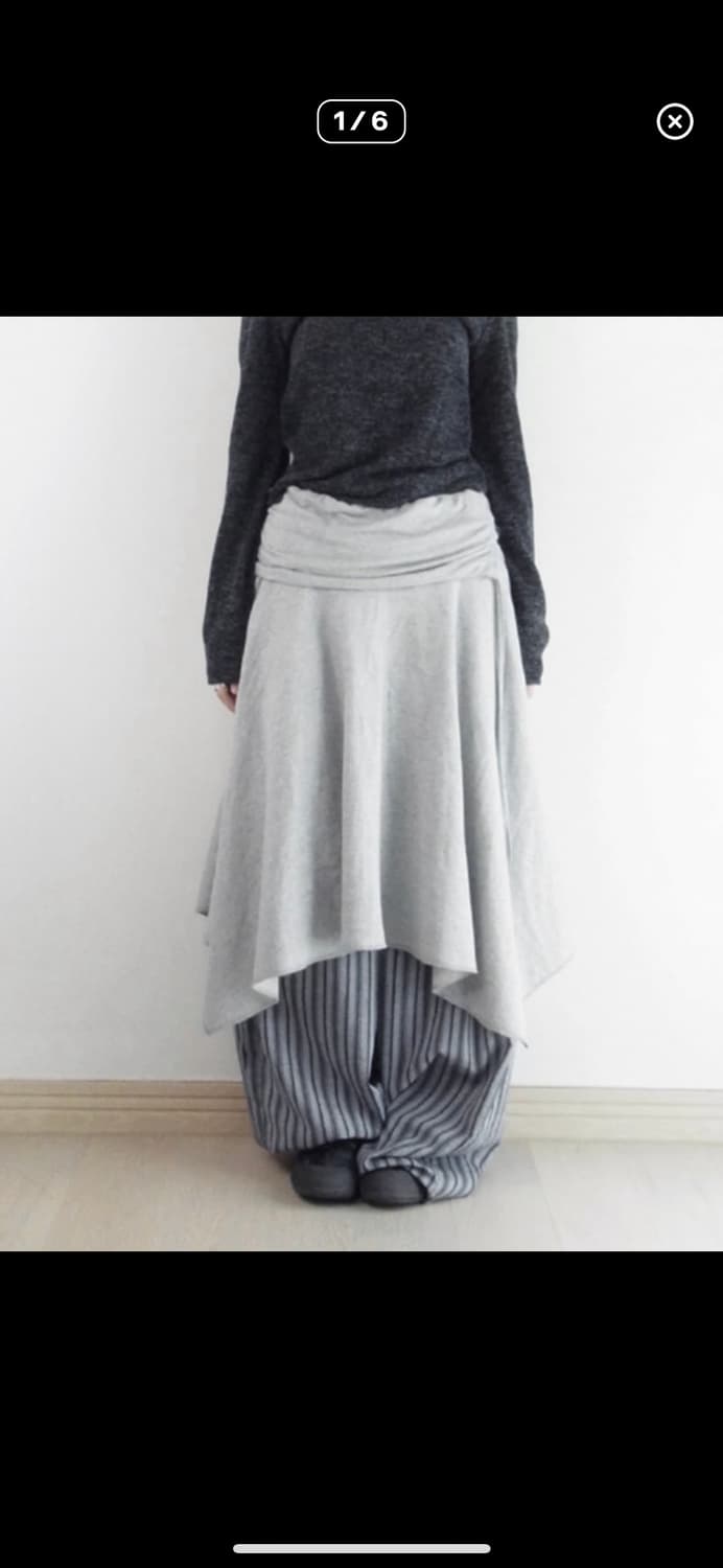 택포) 드레이프 플로우 스커트 상품이미지1