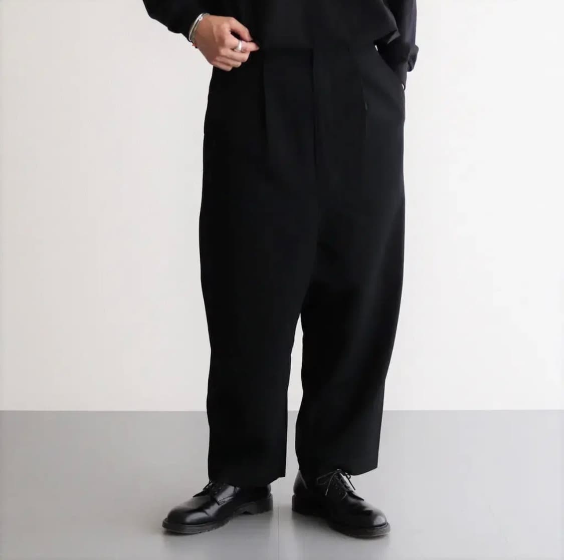 꼼데가르송 옴므 울 개버택 슬랙스 상품이미지7