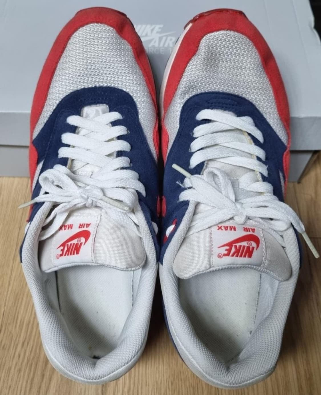 nike 나이키 에어맥스1 미드나잇 네이비 흰남빨 상품이미지6