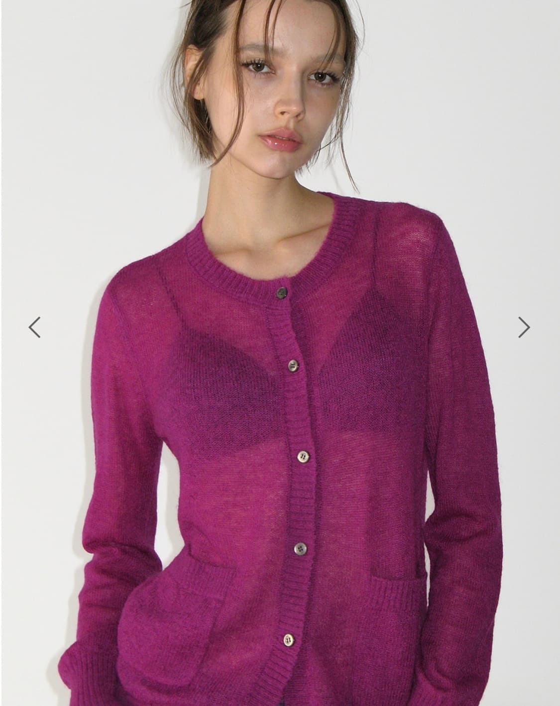 Sunburnproject  mohair sheer cardigan 상품이미지1