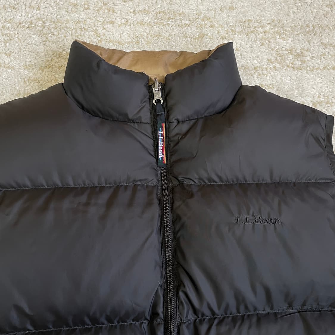 [M]00s L.L Bean 구스 다운 리버시블 패딩 베스트 조끼 상품이미지2