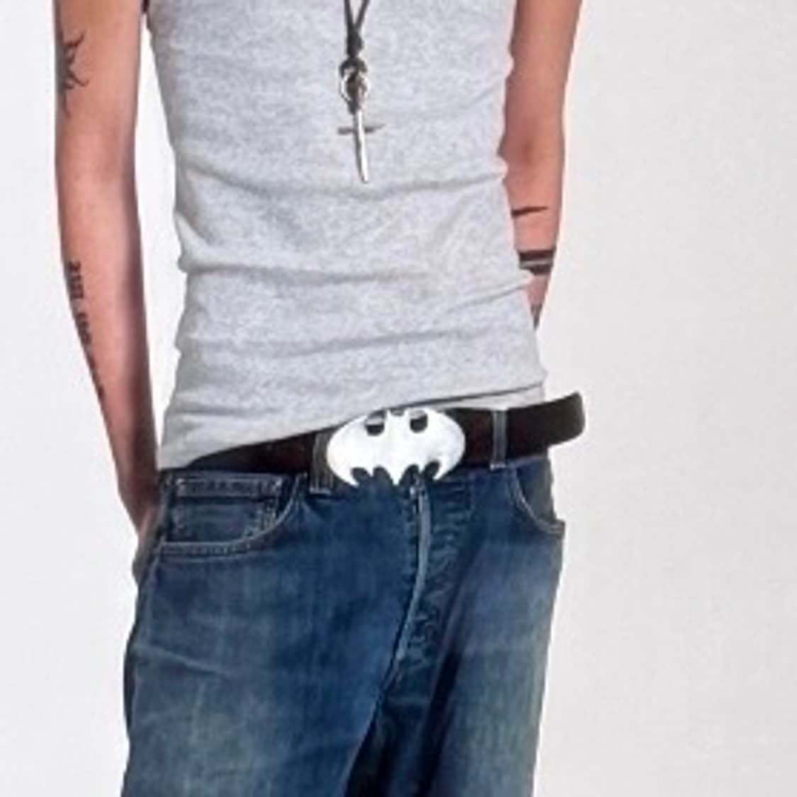 batman cow leather belt bk bn 상품이미지3