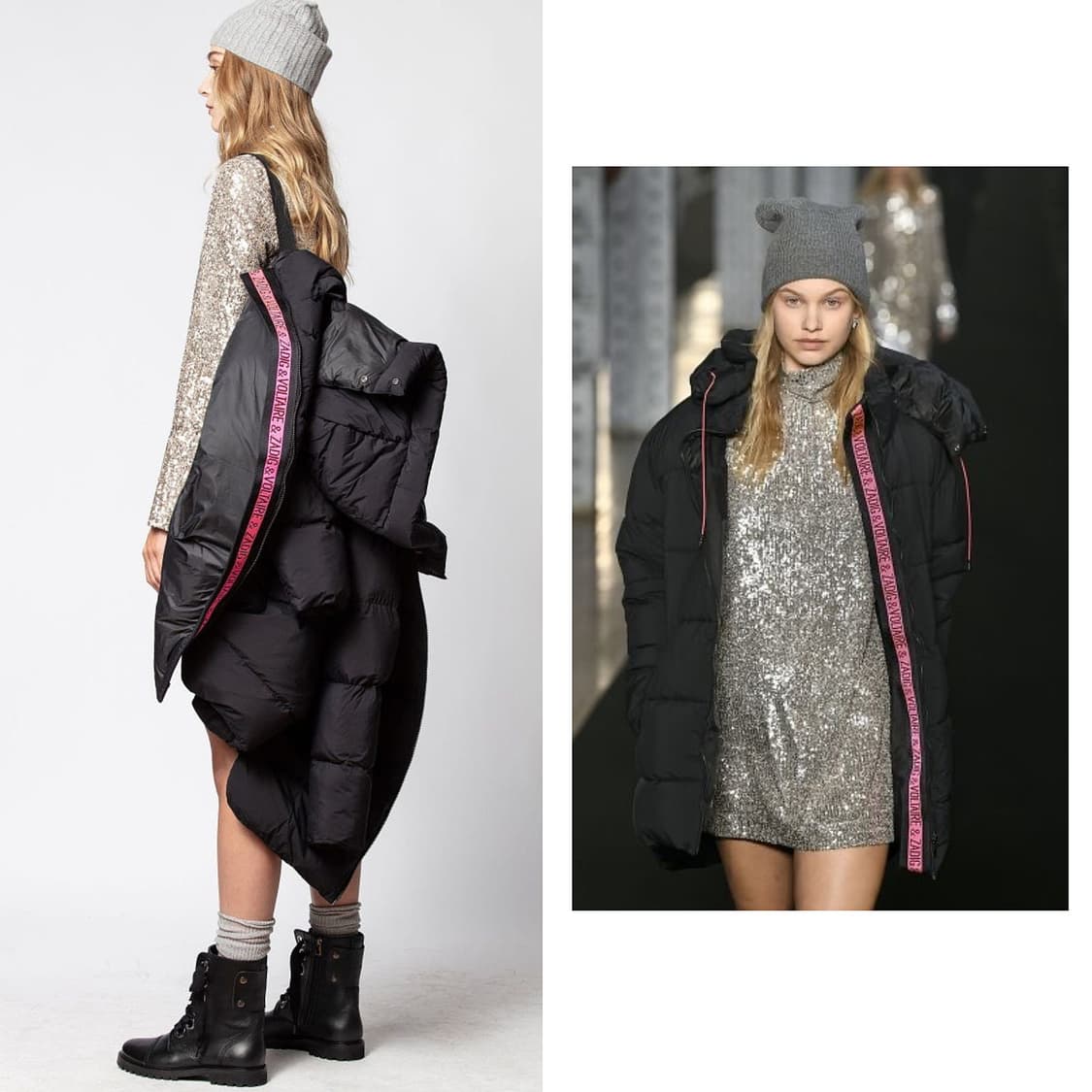 쟈딕앤볼테르 로고 레터링 파카 점퍼 상품이미지2