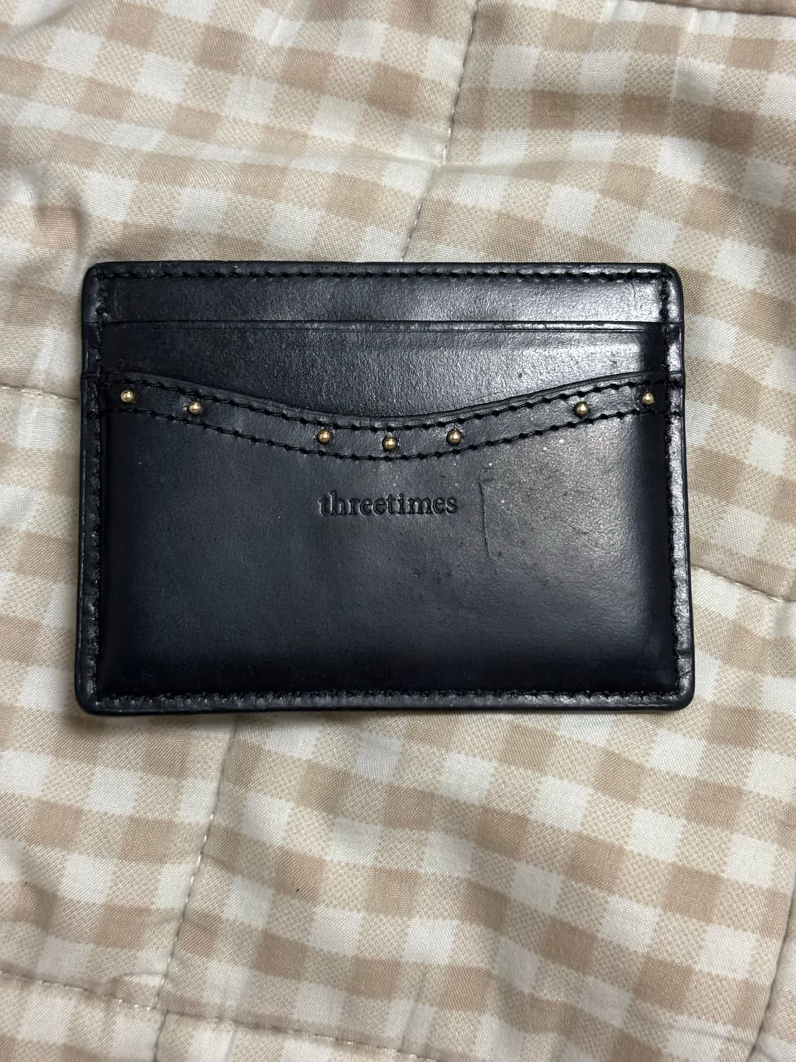 쓰리타임즈 카드지갑 Classic stud card holder 상품이미지2