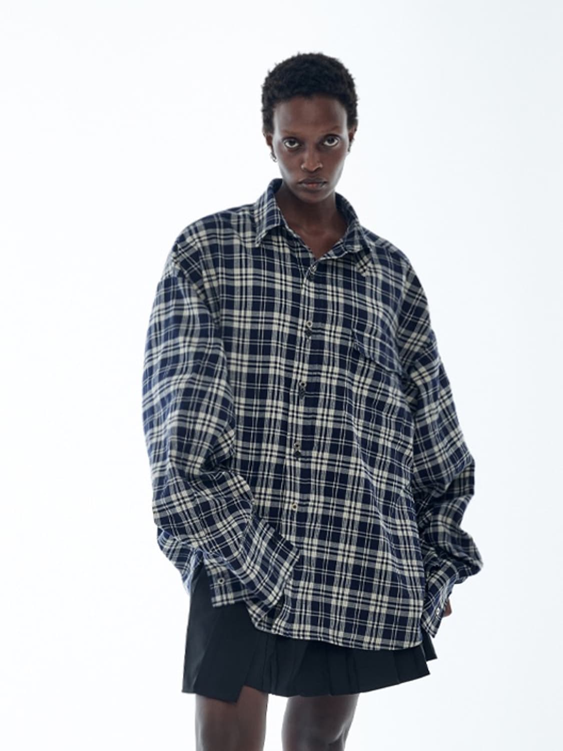 KUAS Check retro shirts 상품이미지1