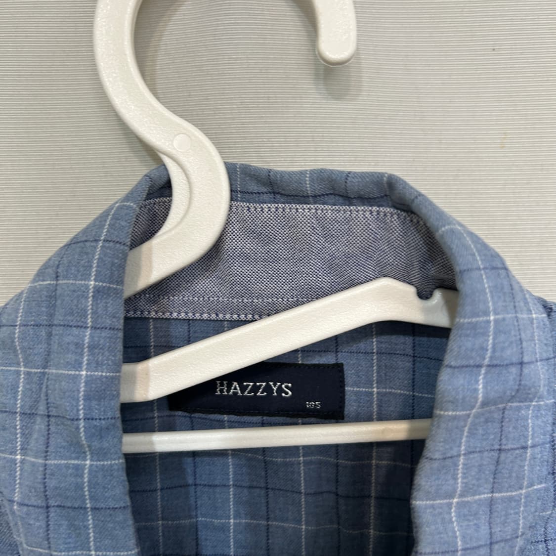 헤지스 남성 블루체크 셔츠 남방 105  상품이미지2