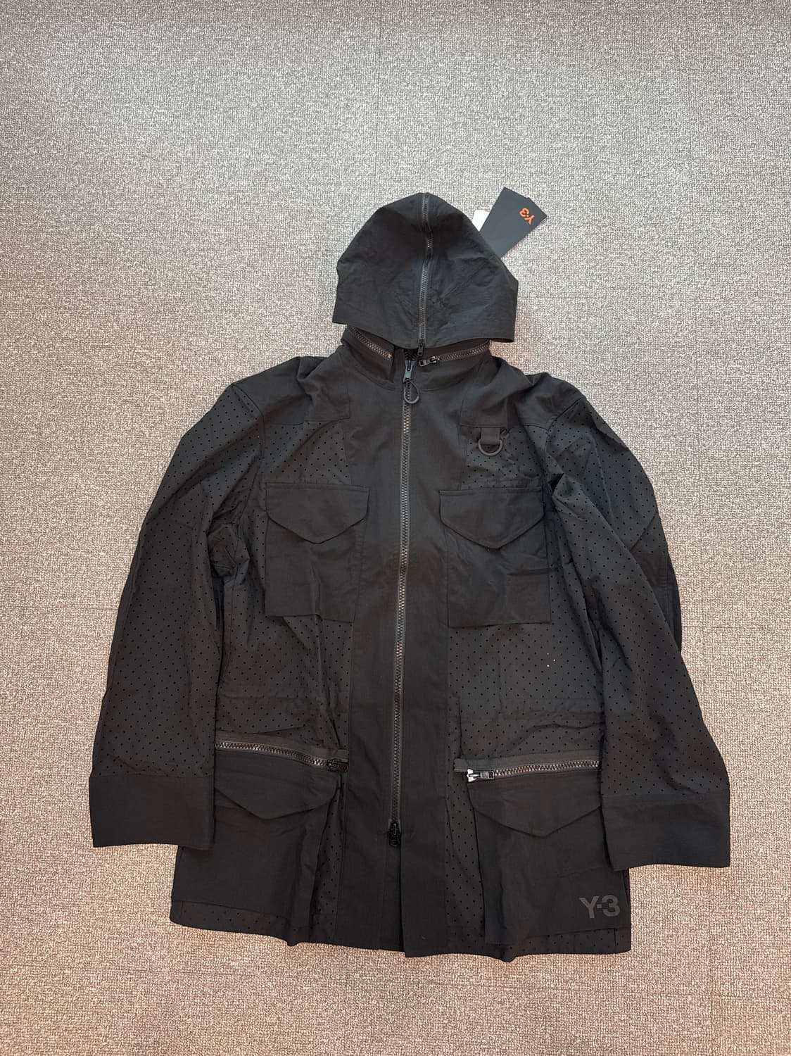 Y-3 요지야마모토 체크 매쉬 필드 자켓 L  상품이미지5