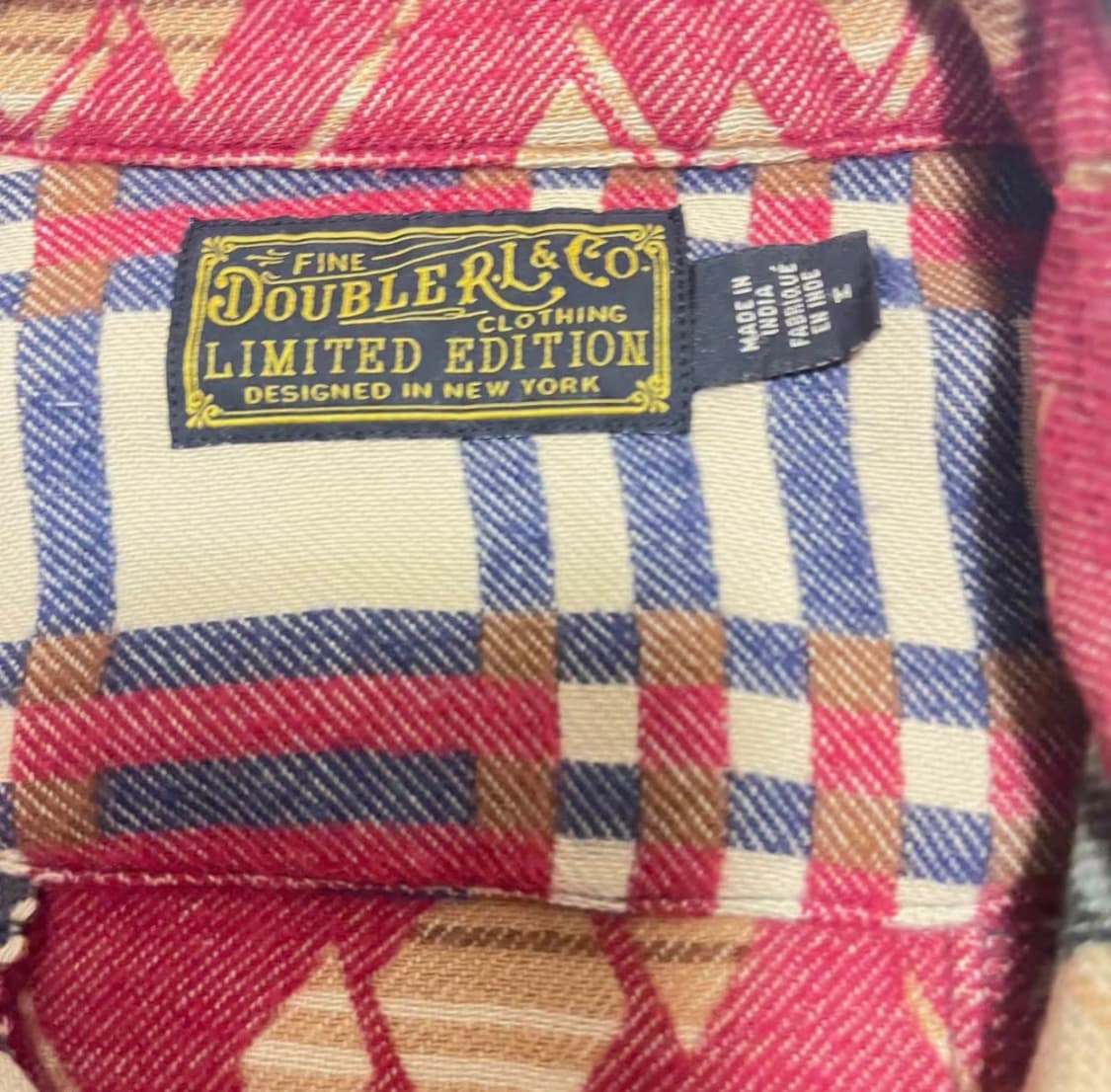 rrl 한정판 자카드 오버셔츠 m 상품이미지3