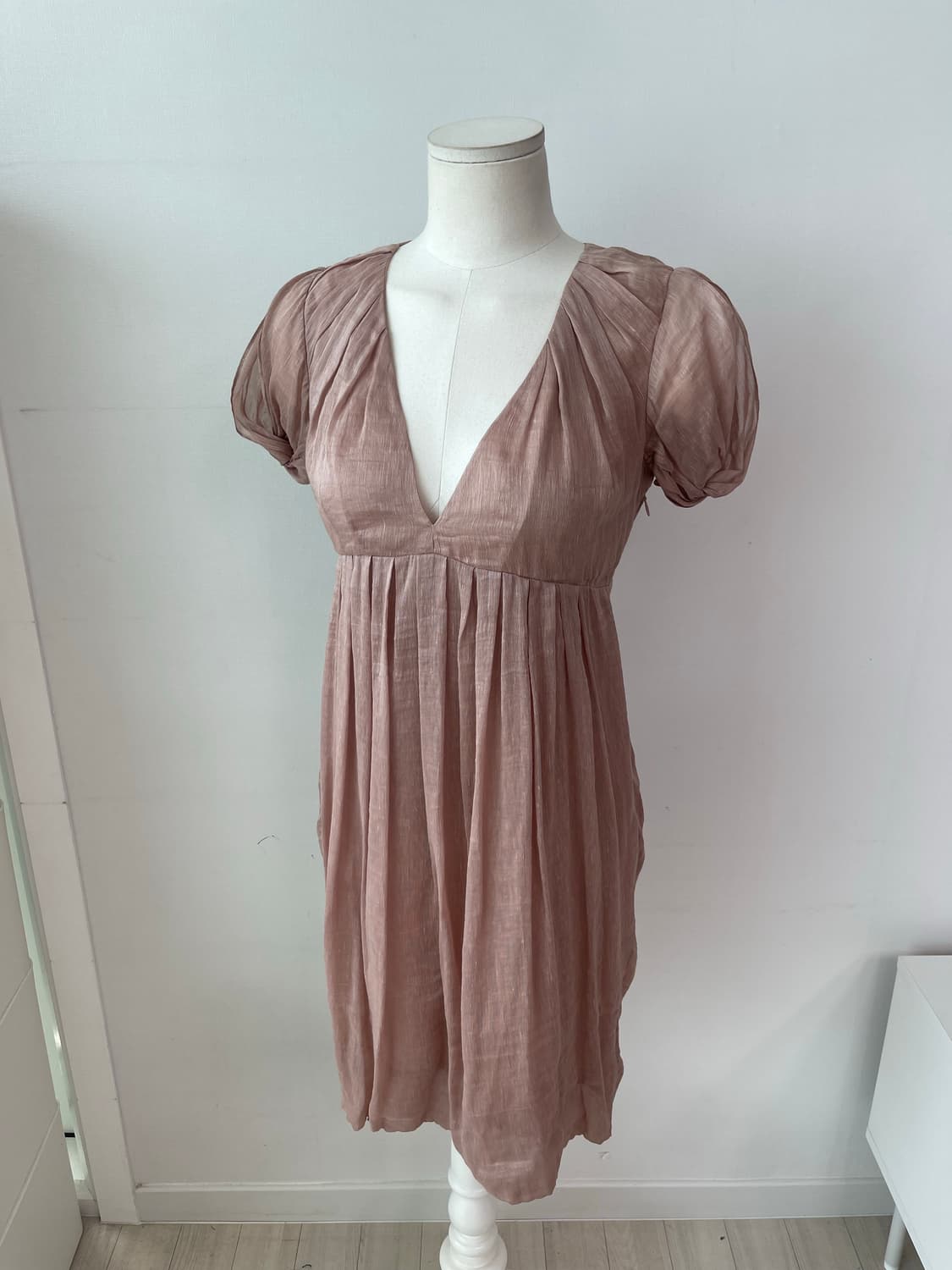 바네사부르노 원피스 핑크 쉬폰 원피스 36 (44) 상품이미지1