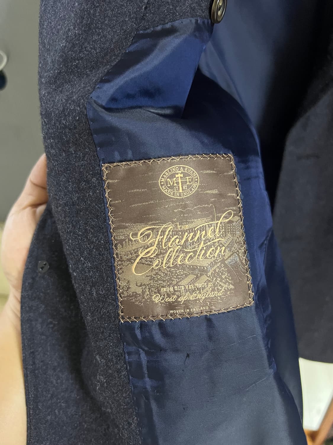 마링앤에반스 플란넬 컬랙션 차콜 비스포크 맞춤 자켓 상품이미지4