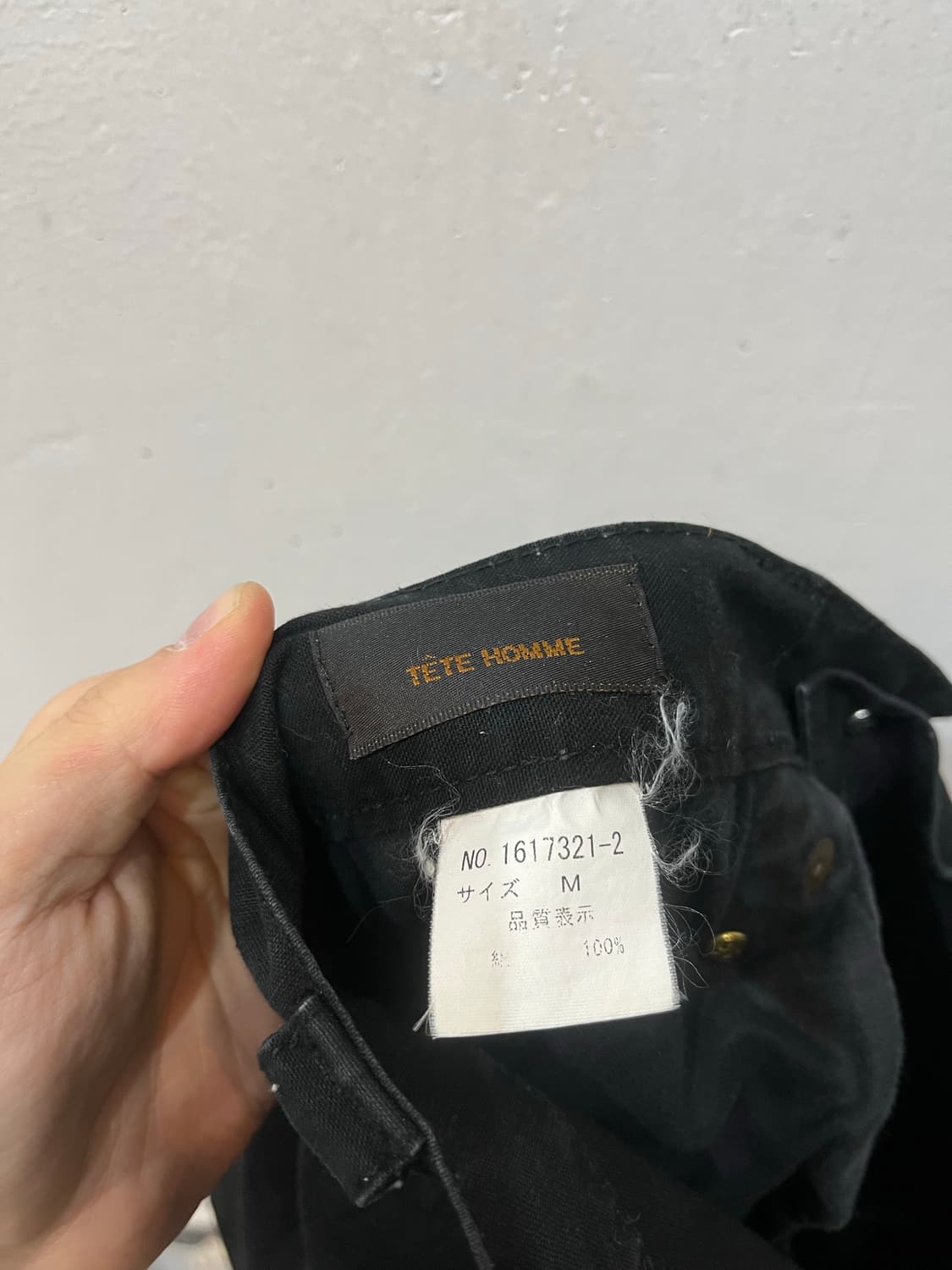 TETE HOMME 테테옴므 밀리터리 카고팬츠 블랙 상품이미지5