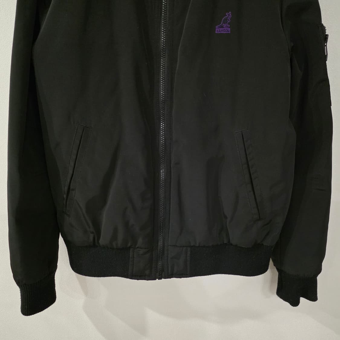 캉골 블랙 봄버 자켓 M 사이즈 상품이미지2