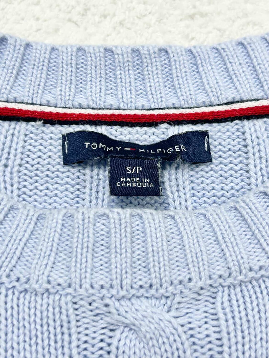 타미힐피거 스몰로고 소라 케이블니트 상품이미지7