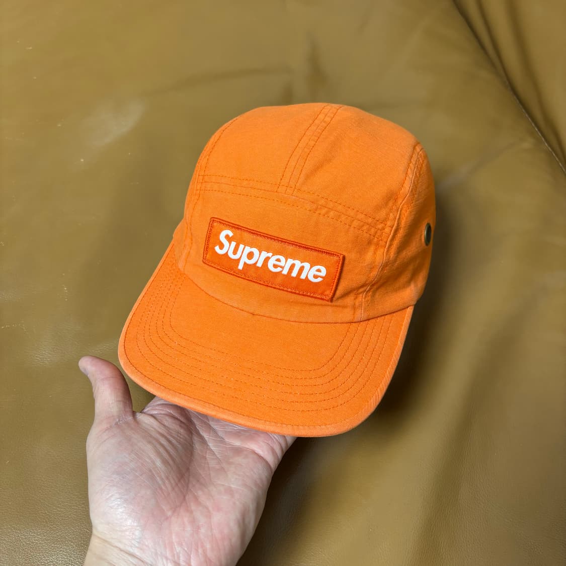 슈프림 캠프캡 모자 박스로고 24ss 밀리터리 오렌지 상품이미지2