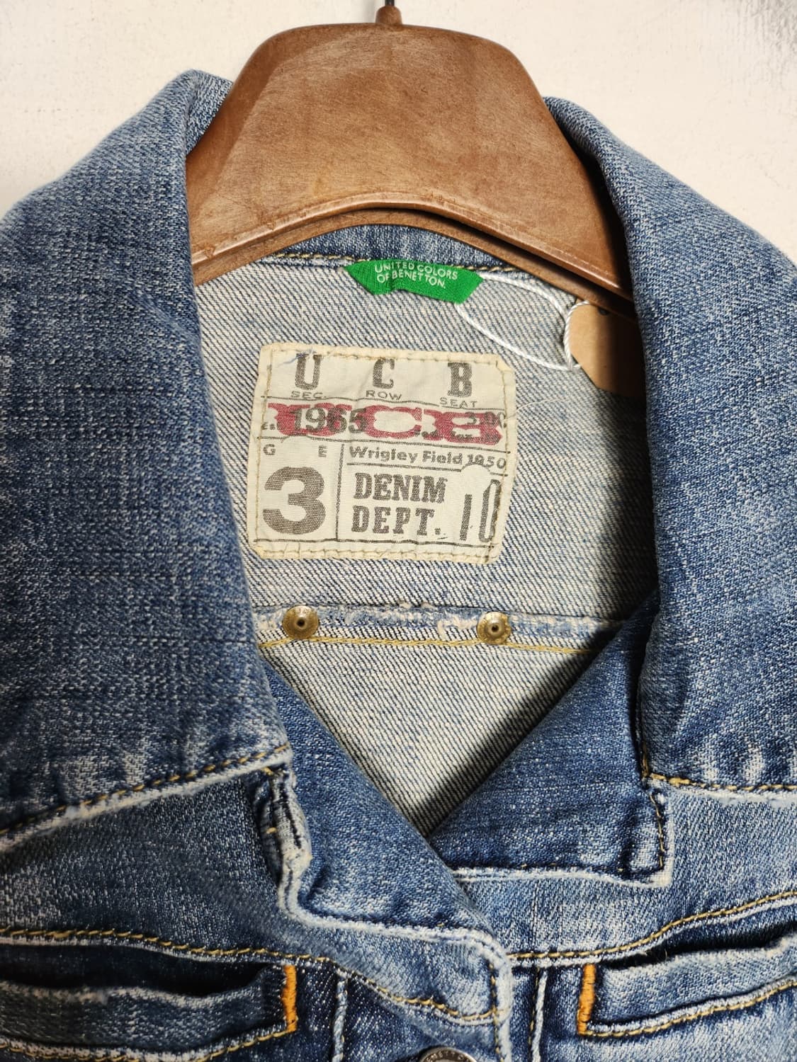 UCB 베네통 워싱 데님 자켓 상품이미지2