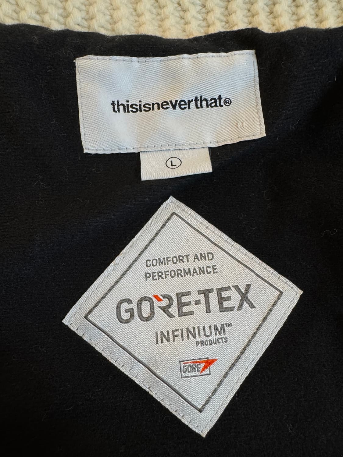 (L)디스이즈네버댓 GORE-TEX INFINIUM 코위찬 아이보리 상품이미지6