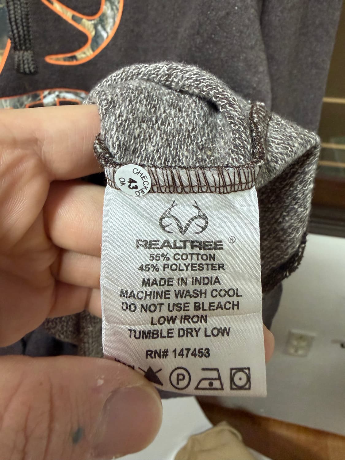 리얼트리 카모 로고 기모 후드티 후디 상품이미지5