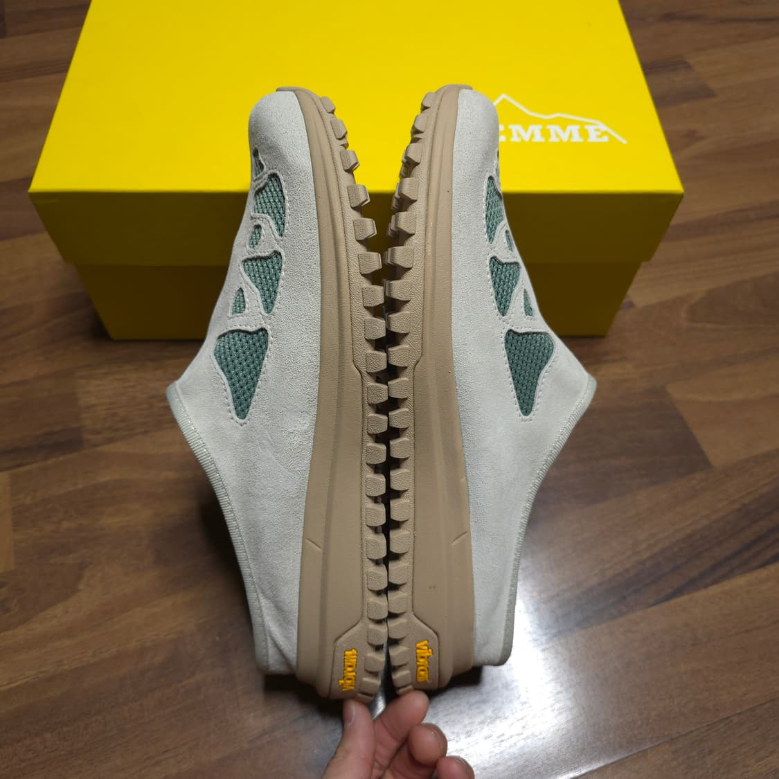 실착샷O[41,43]디에메 마지오레 스웨이드 뮬 스니커즈 캐피탈미스핏츠 상품이미지4