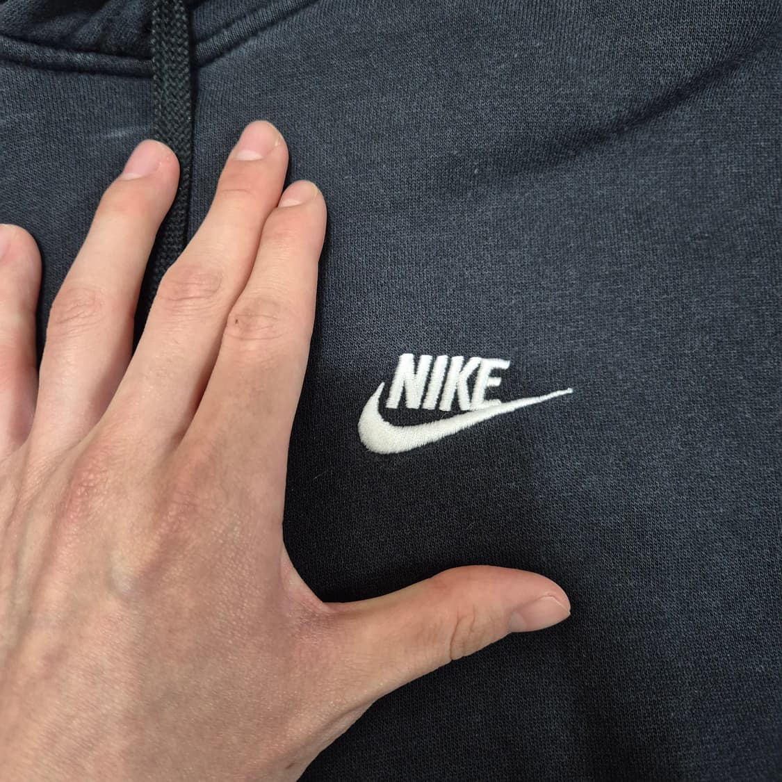 나이키 블랙 자수로고 후드티 XL(105) 상품이미지4