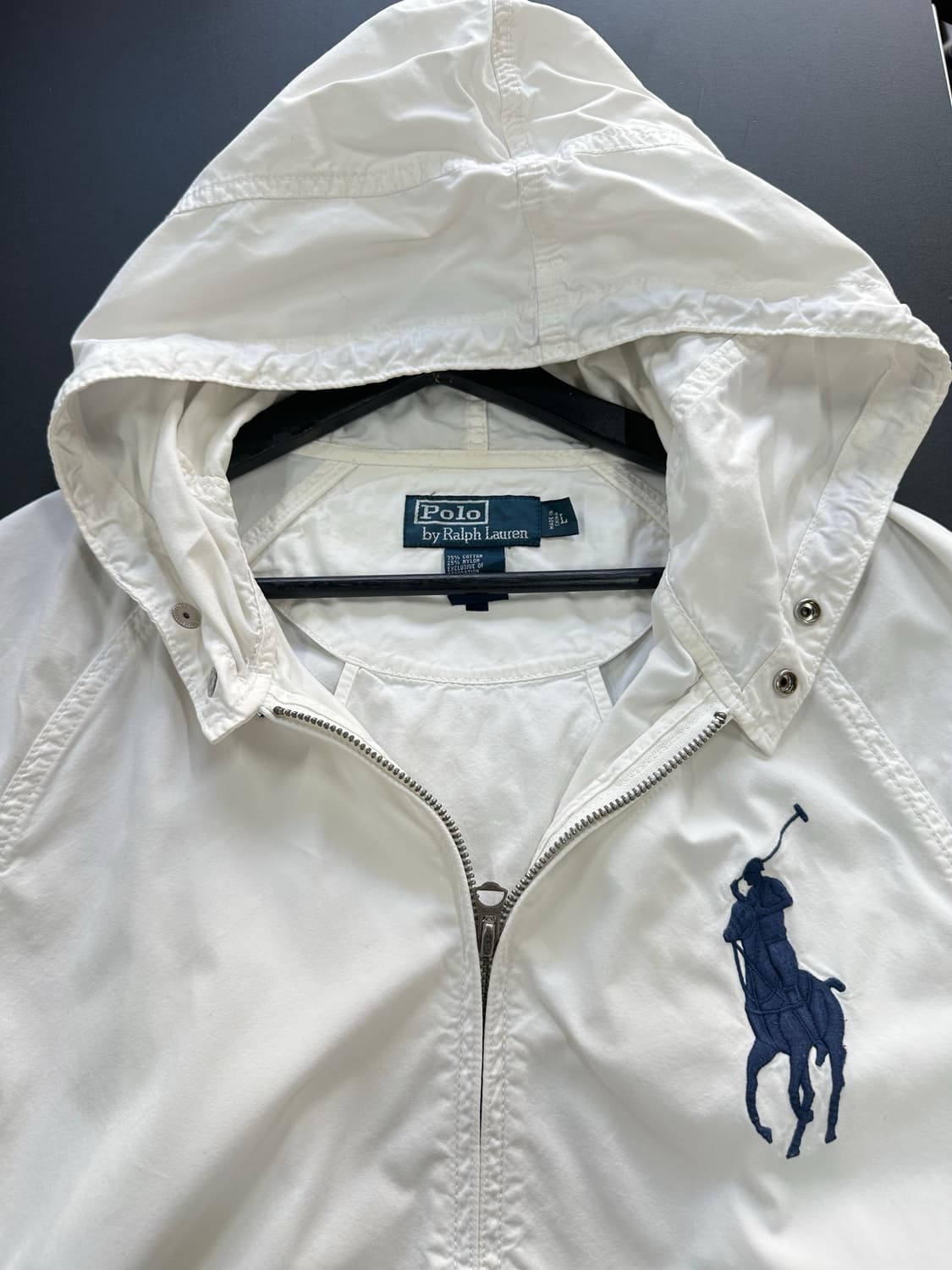 폴로랄프로렌 빅포니 포켓 코튼후드자켓 화이트 상품이미지8