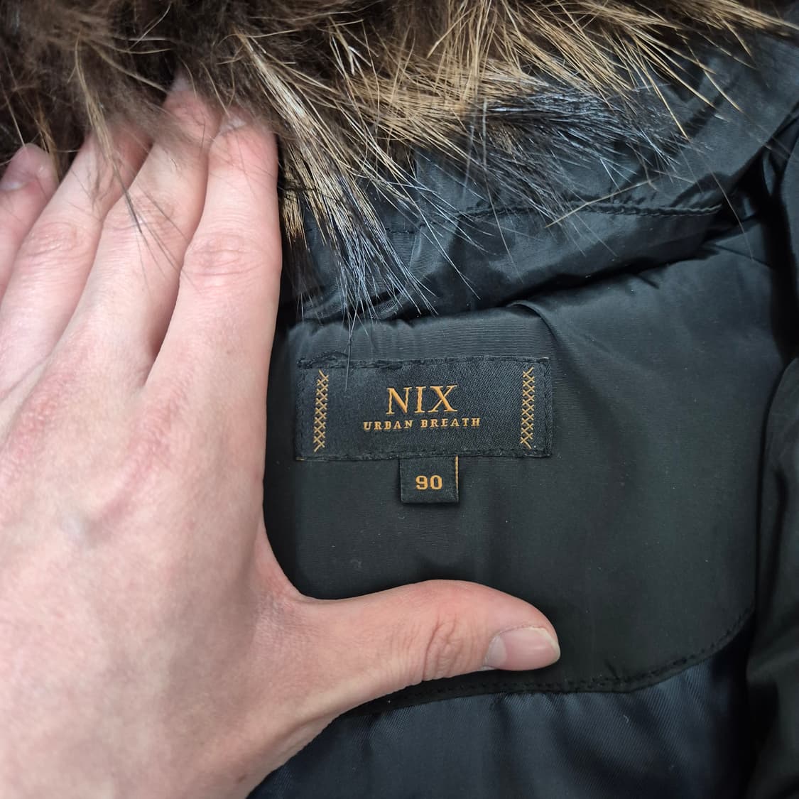 닉스 여성 덕다운 라쿤퍼후드 롱패딩 점퍼 상품이미지4