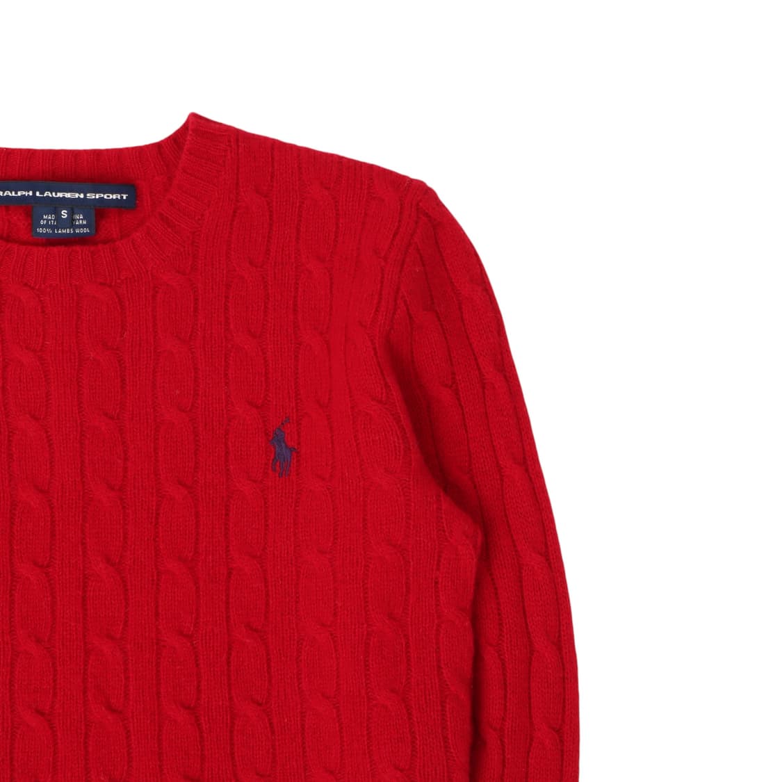 폴로 랄프로렌 레드 램스울 케이블 니트 상품이미지3