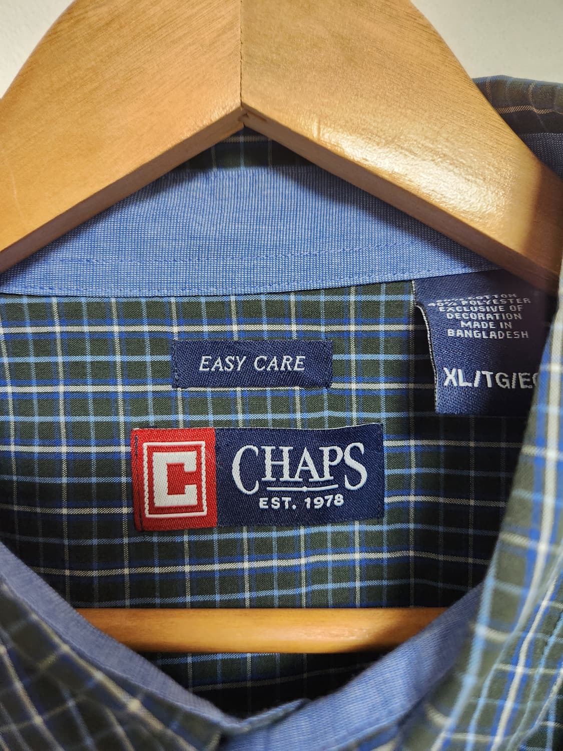 챕스Chaps 체크 셔츠 XL - S209 상품이미지4