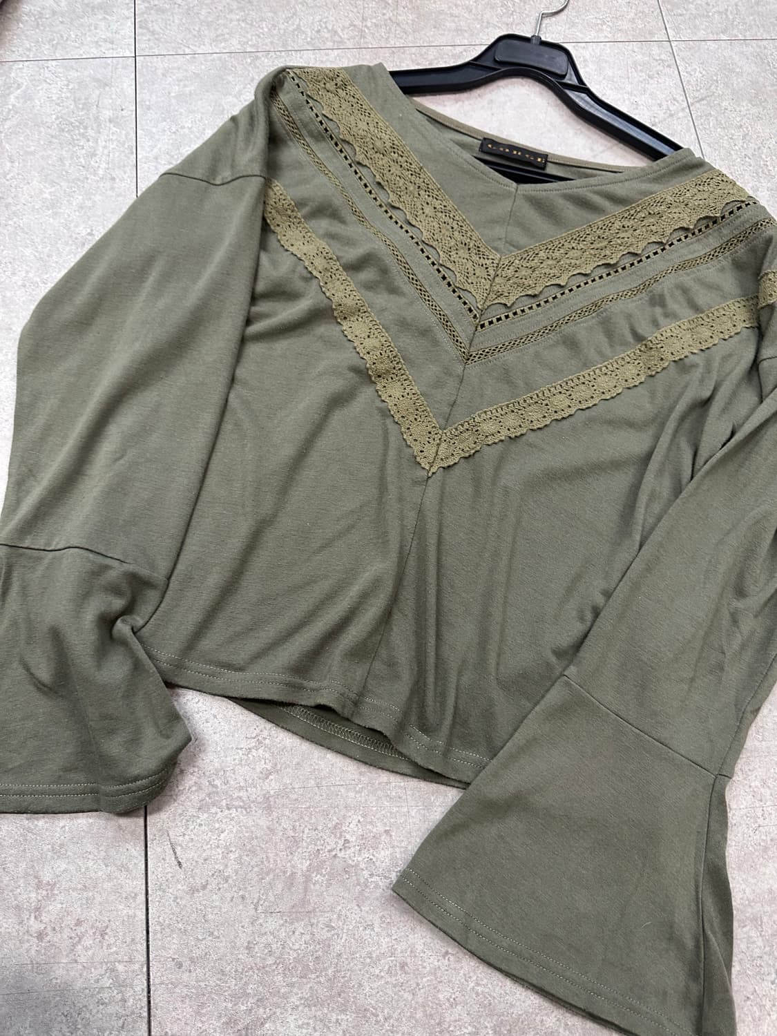 crochet detail long sleeve 상품이미지3