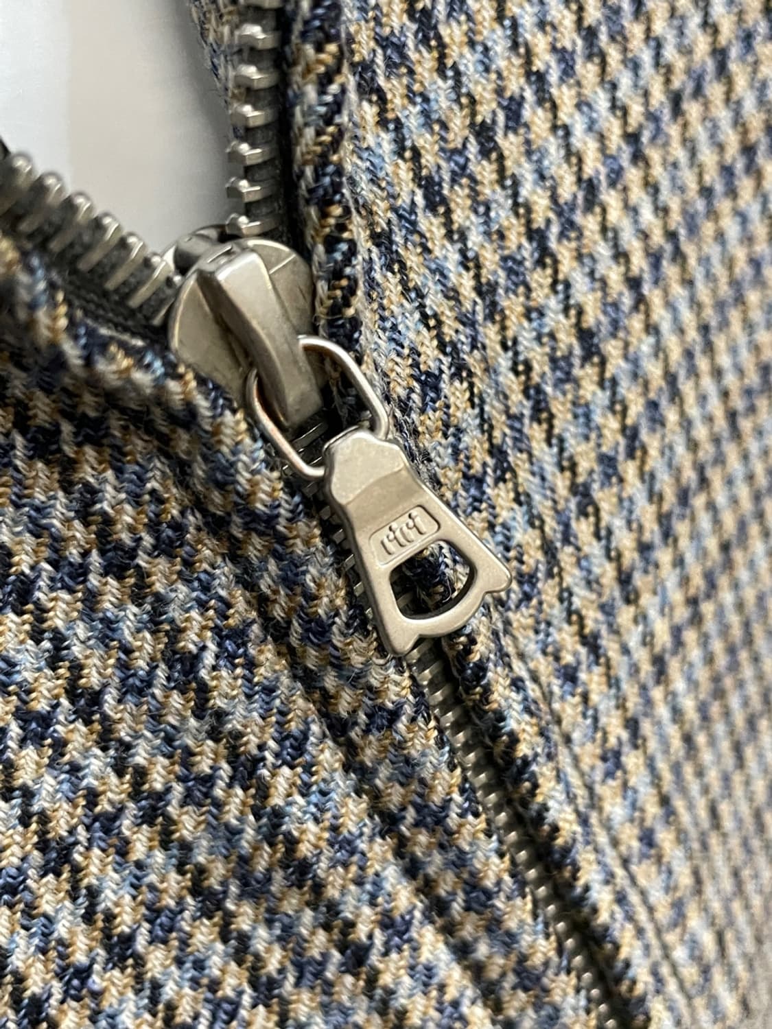 오라리 더블 페이스 체크 블루종 자켓 상품이미지4