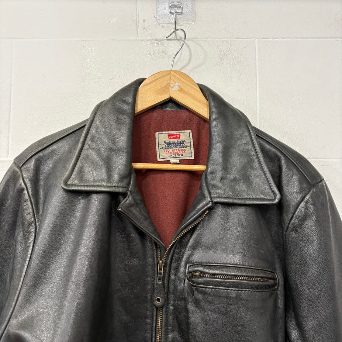 90's 리바이스 소가죽자켓 상품이미지2