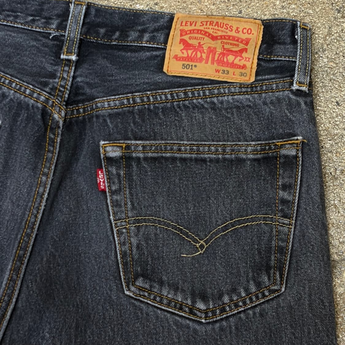 00s 미국 빈티지 리바이스 501 블랙진 청바지 상품이미지8
