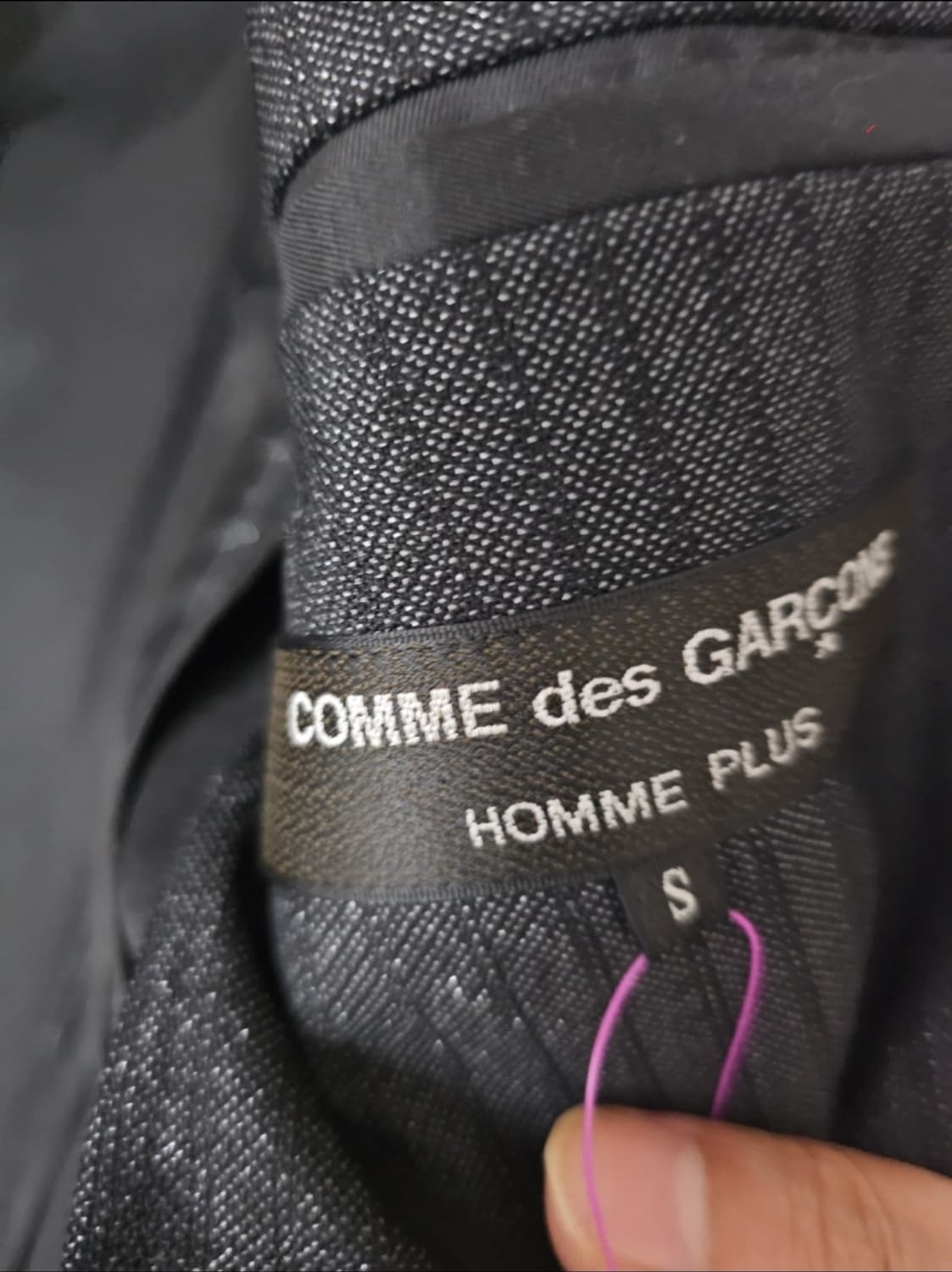 꼼데가르송옴므 숄칼라 팰트 코트(S/95~100) 상품이미지6