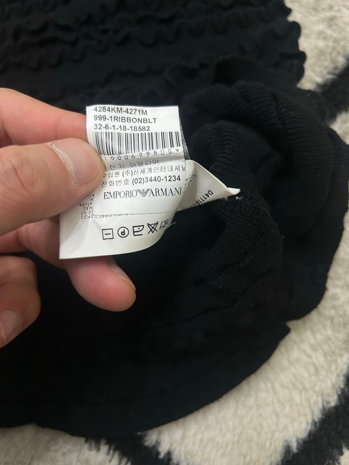 [38]엠포리오 아르마니 러플 슬리브리스/블랙 상품이미지6