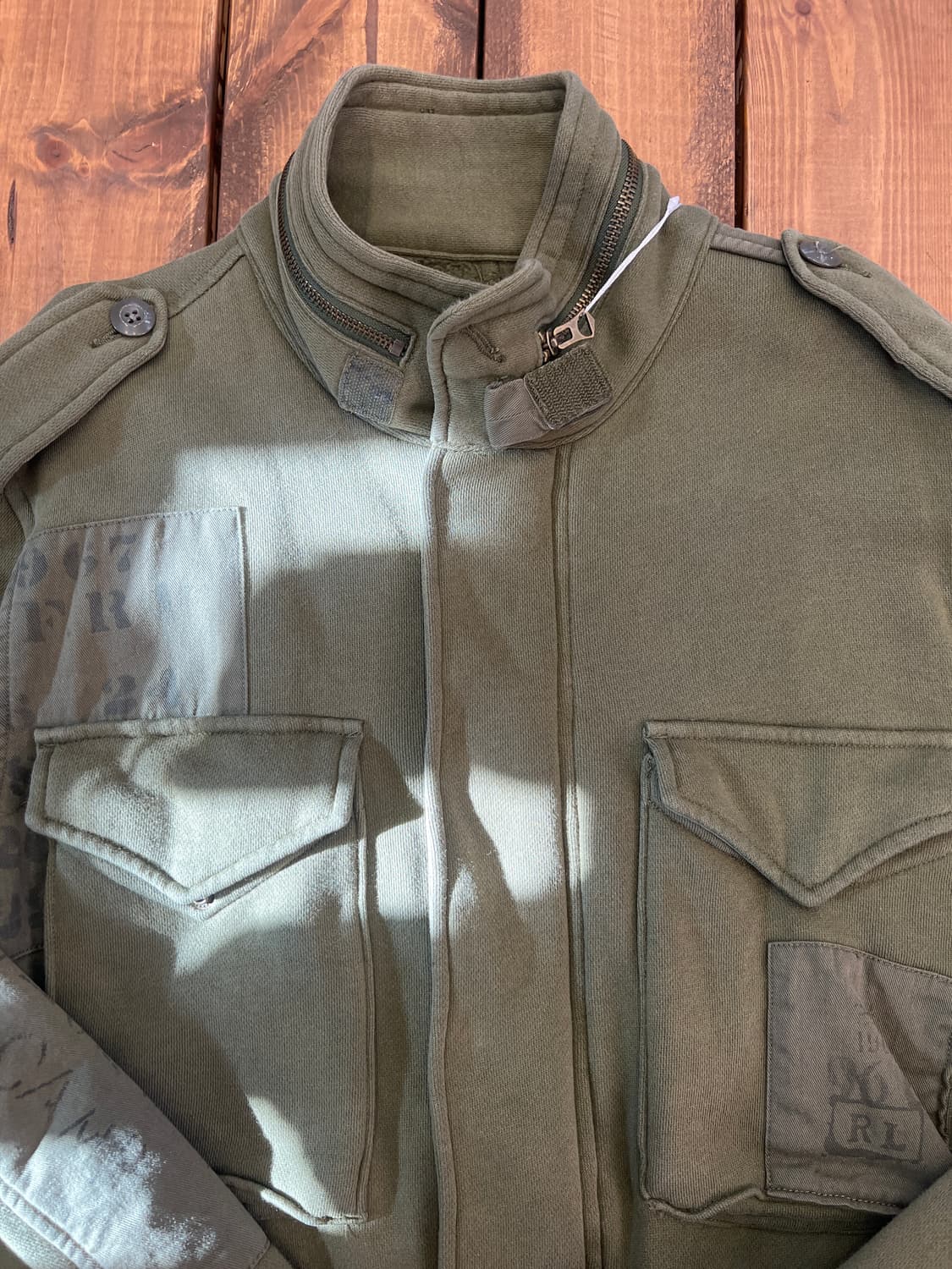 폴로 카키 패치 포켓 집업 상품이미지9