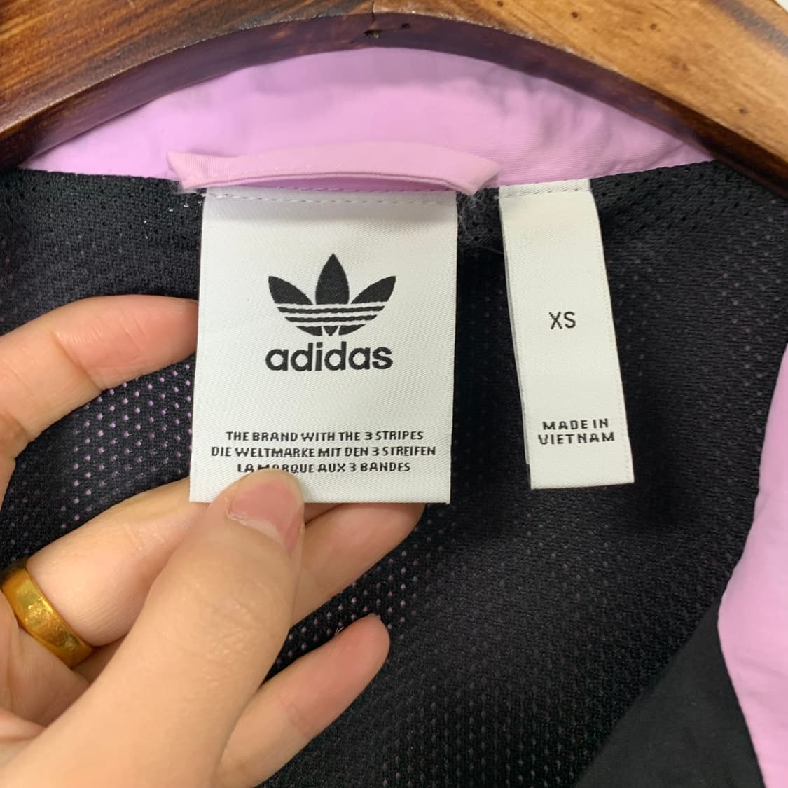 아디다스 발란타 라벤더 블랙 배색 트랙탑 바람막이 상품이미지6