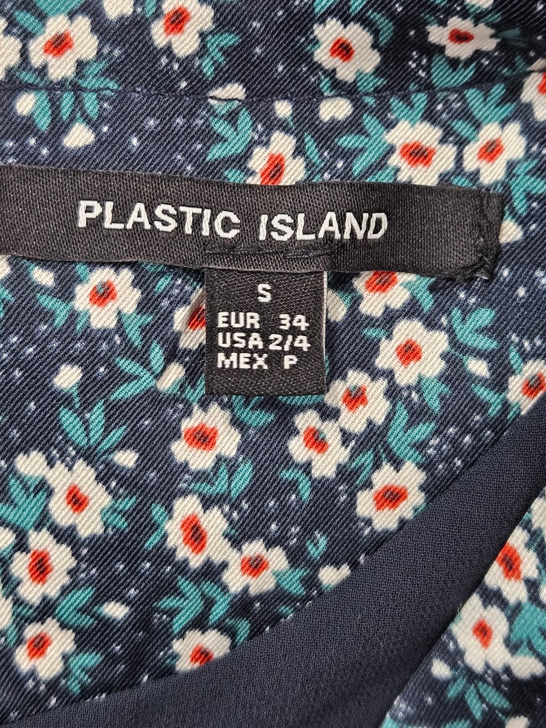 플라스틱아일랜드 잔꽃무늬 미디원피스 S 상품이미지5