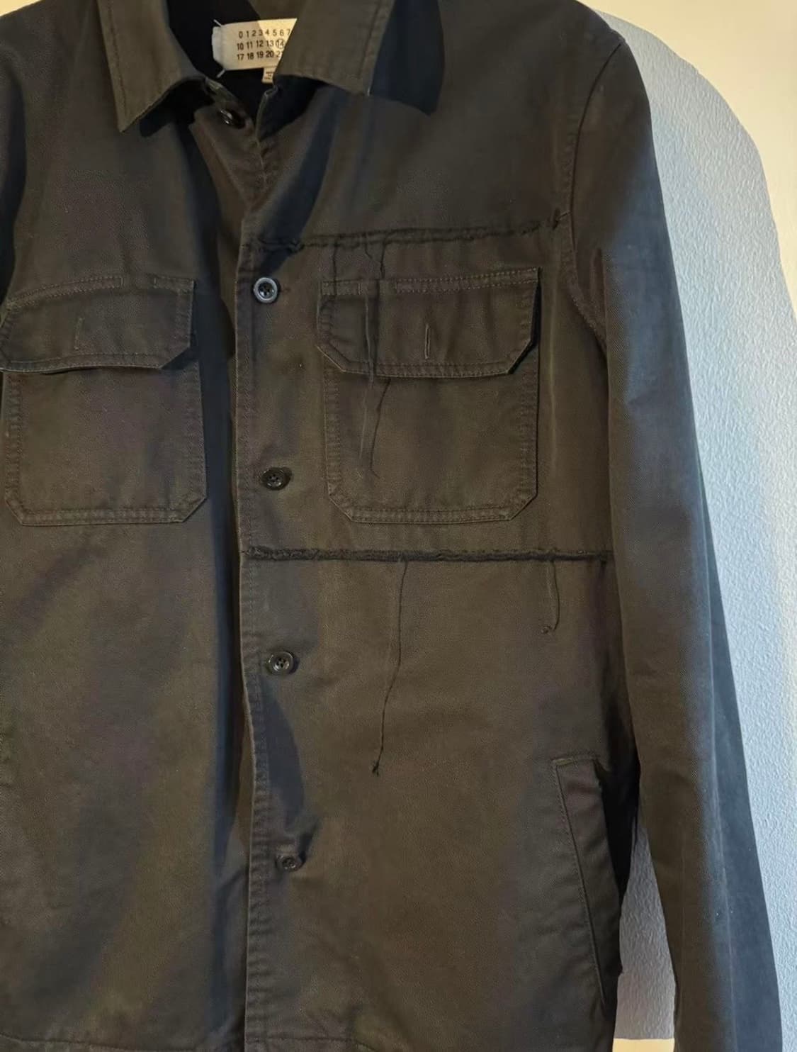 메종마르지엘라 스티치 자켓 블랙 상품이미지4