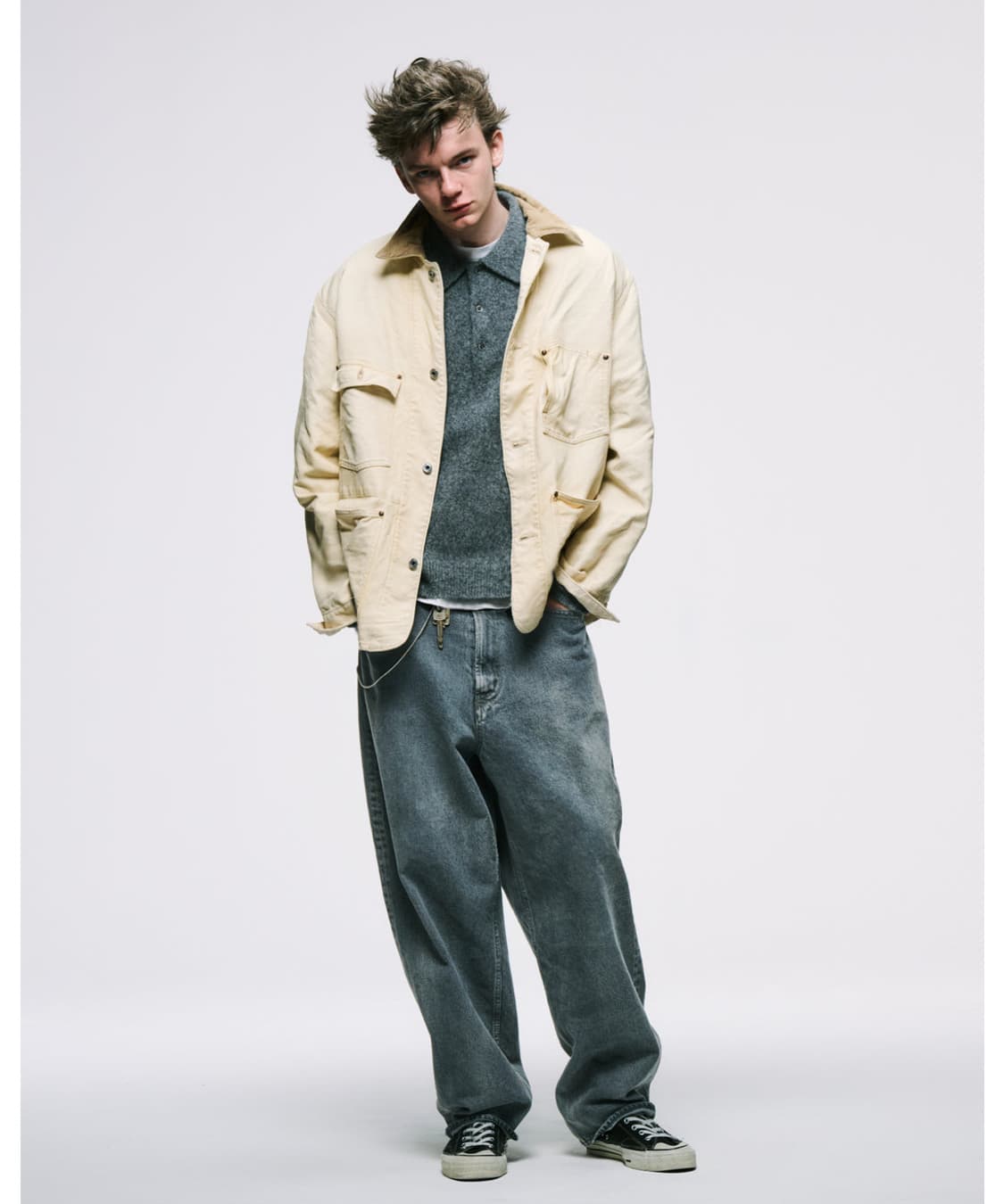 [3]아프레쎄 25AW Vintage Silk Hemp Jacket 상품이미지1