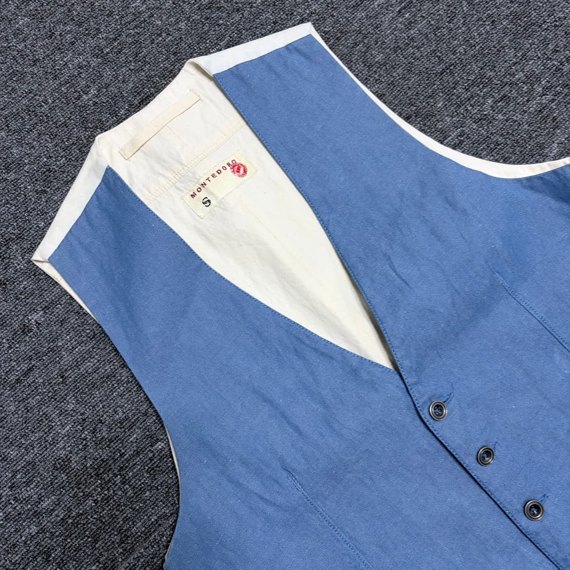 몬테도로 린넨 코튼 베스트 상품이미지3