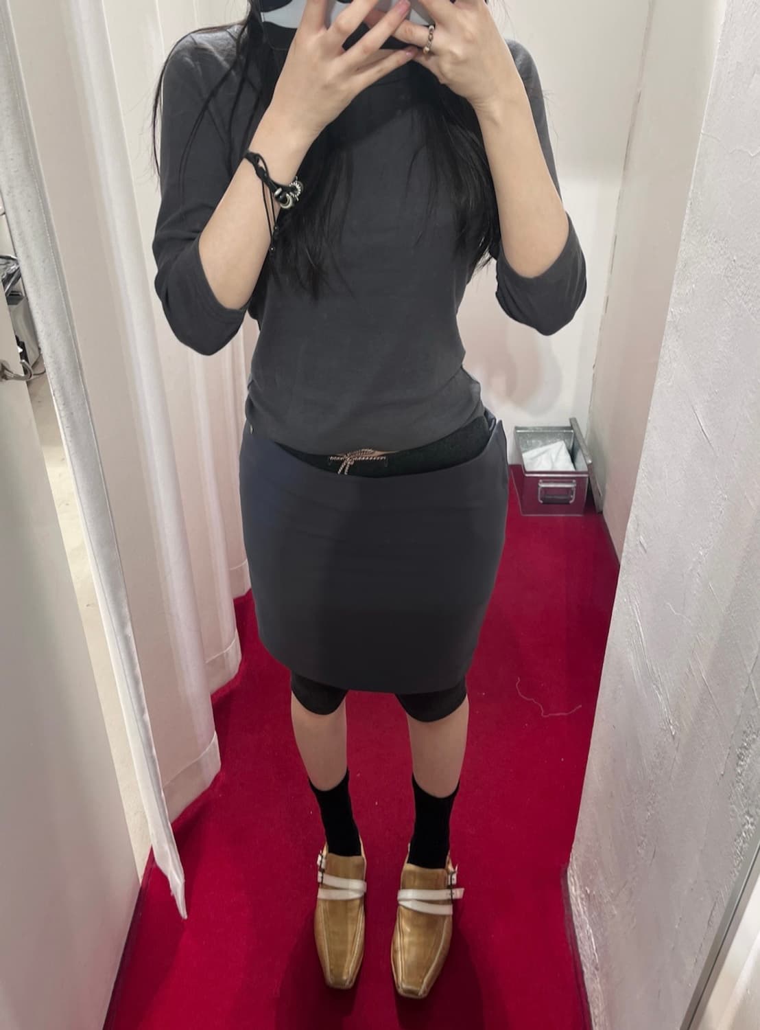 WHOOP DE DOO strap leather shoes / beige 상품이미지5