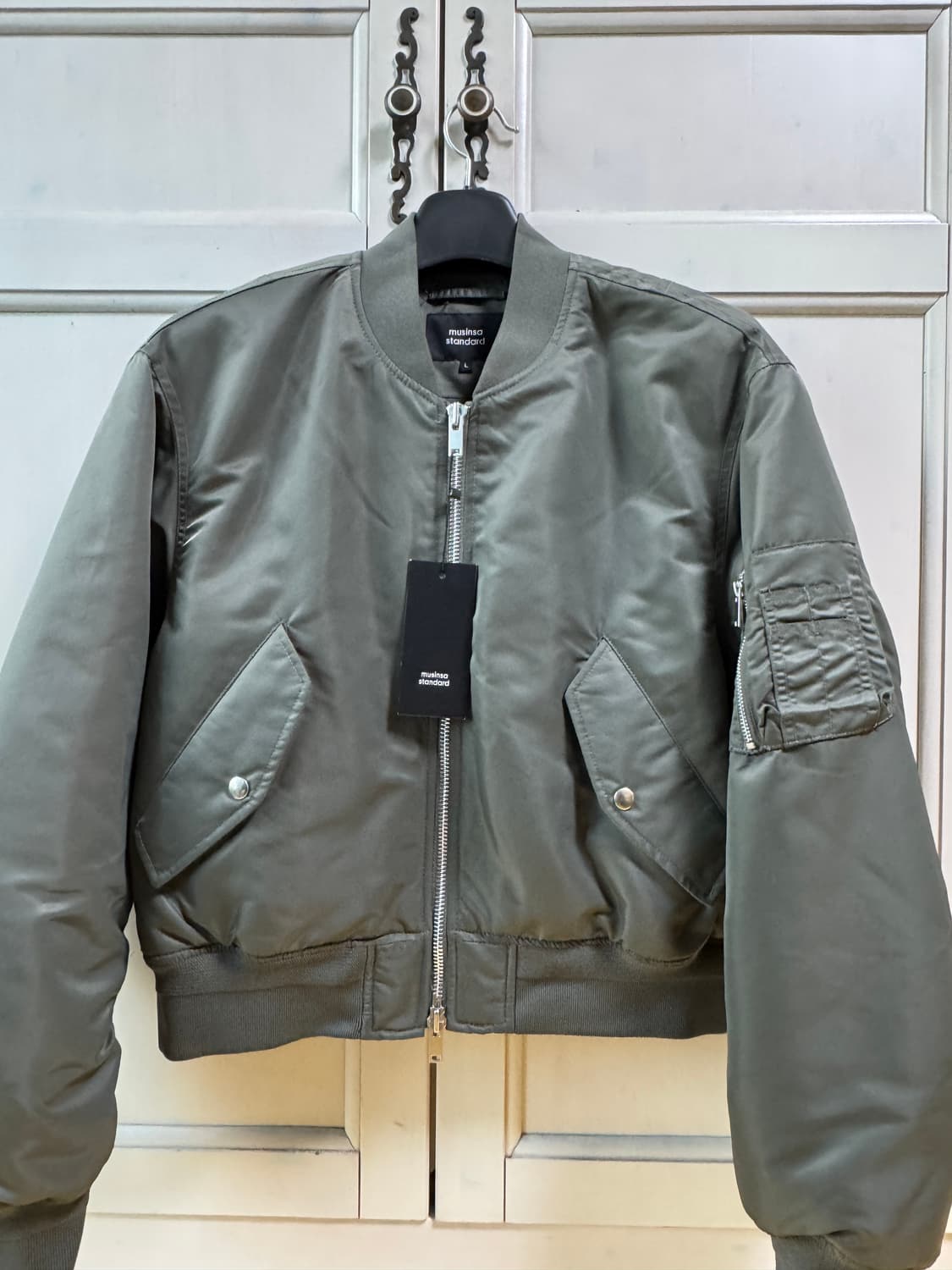 무탠다드 쇼트 MA-1 보머 재킷 [카키] 상품이미지2