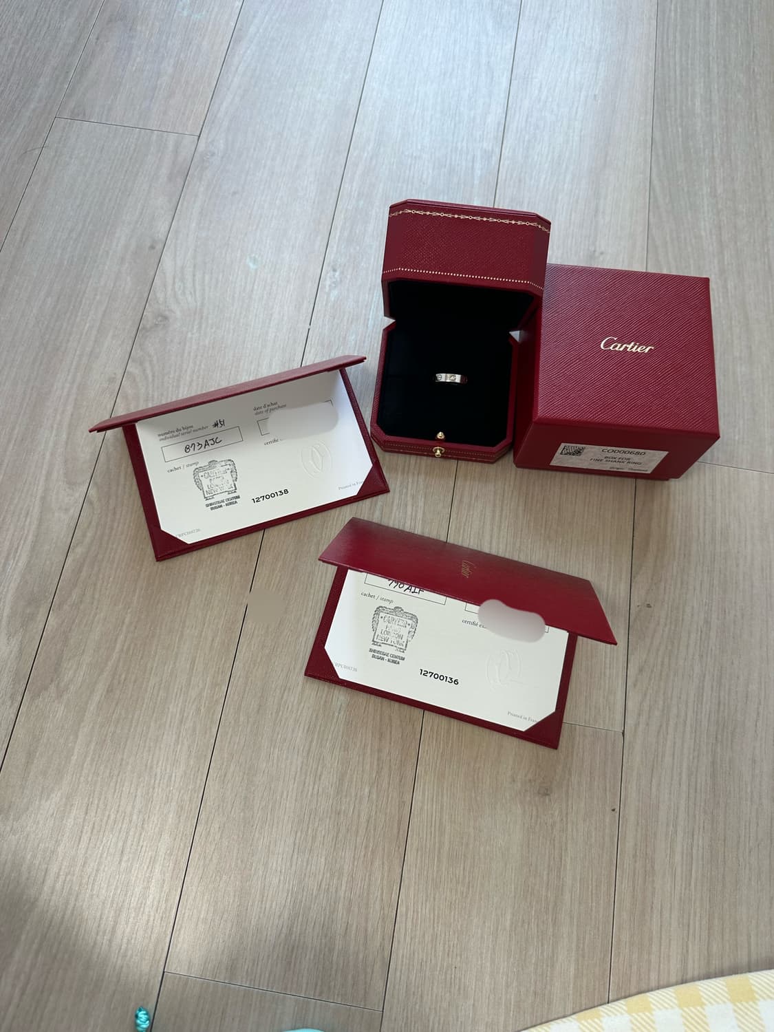 까르띠에 다이아 러브링 화이트골드 51호 상품이미지1