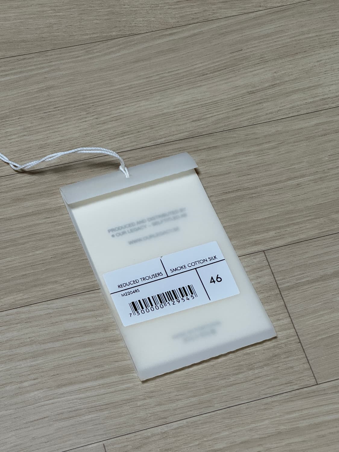 [46] 아워레가시 리듀스 트라우저 코튼 실크 상품이미지8