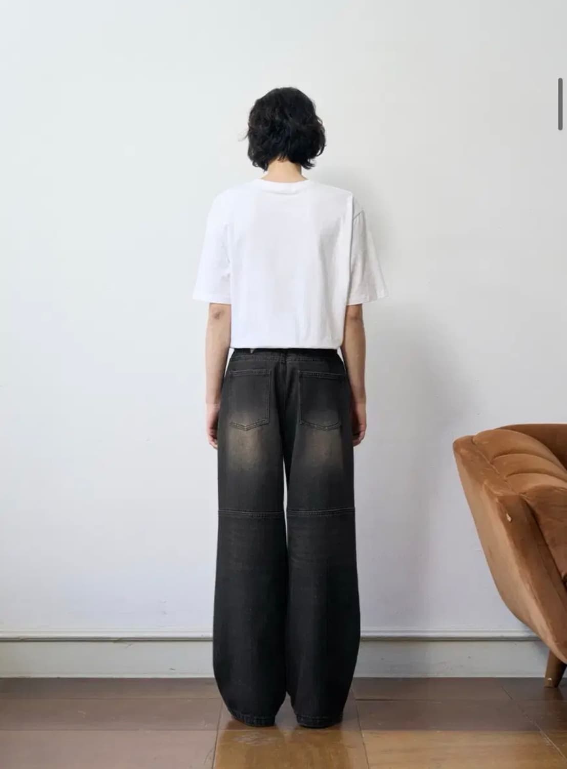 (L) 아워데이즈 빈티지 프론트 포켓 카고 데님 팬츠 BLACK 상품이미지7