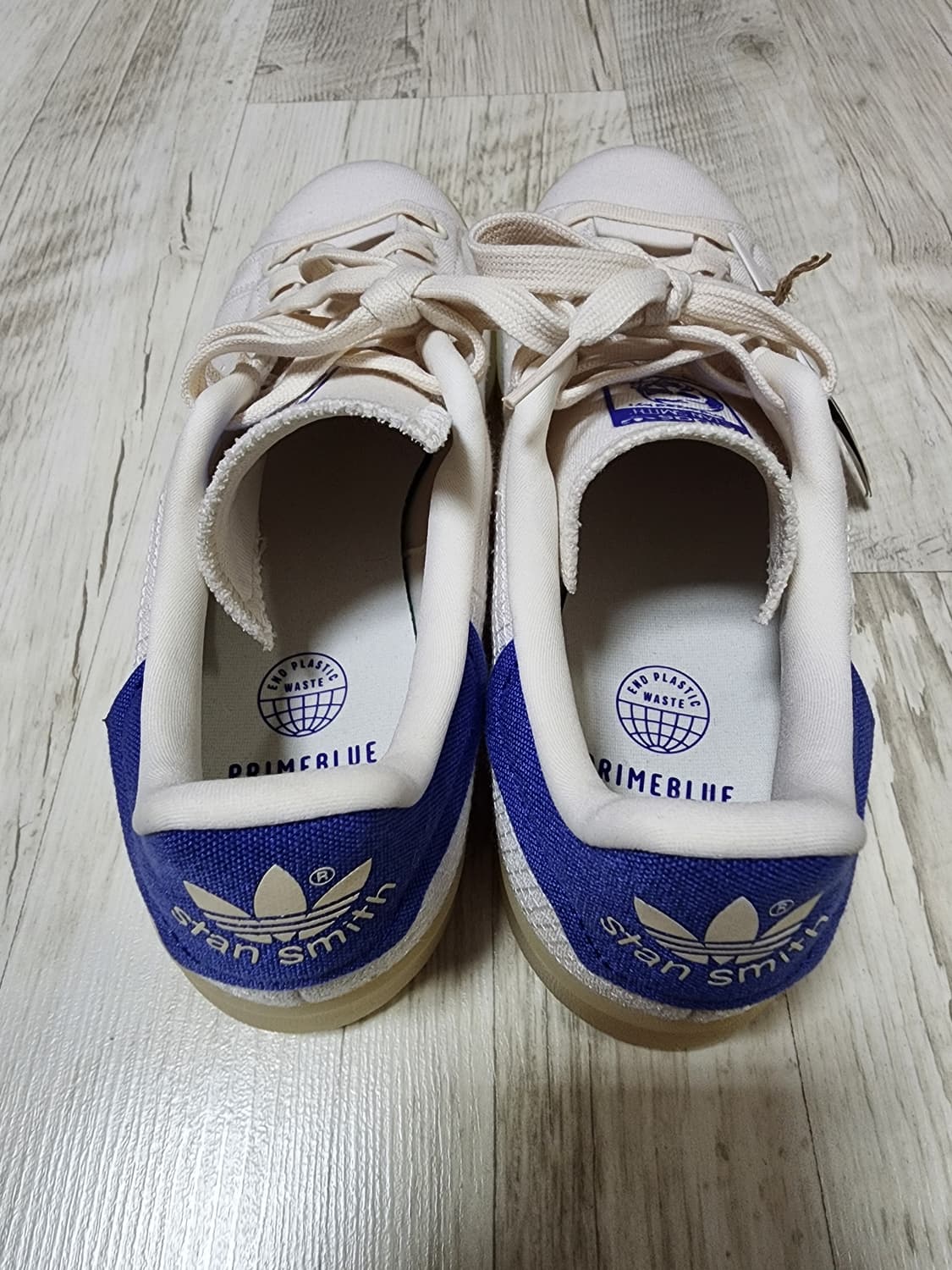 (새상품) 아디다스 스탠스미스 프라임블루 FX5591 팜. 275사이즈 상품이미지3
