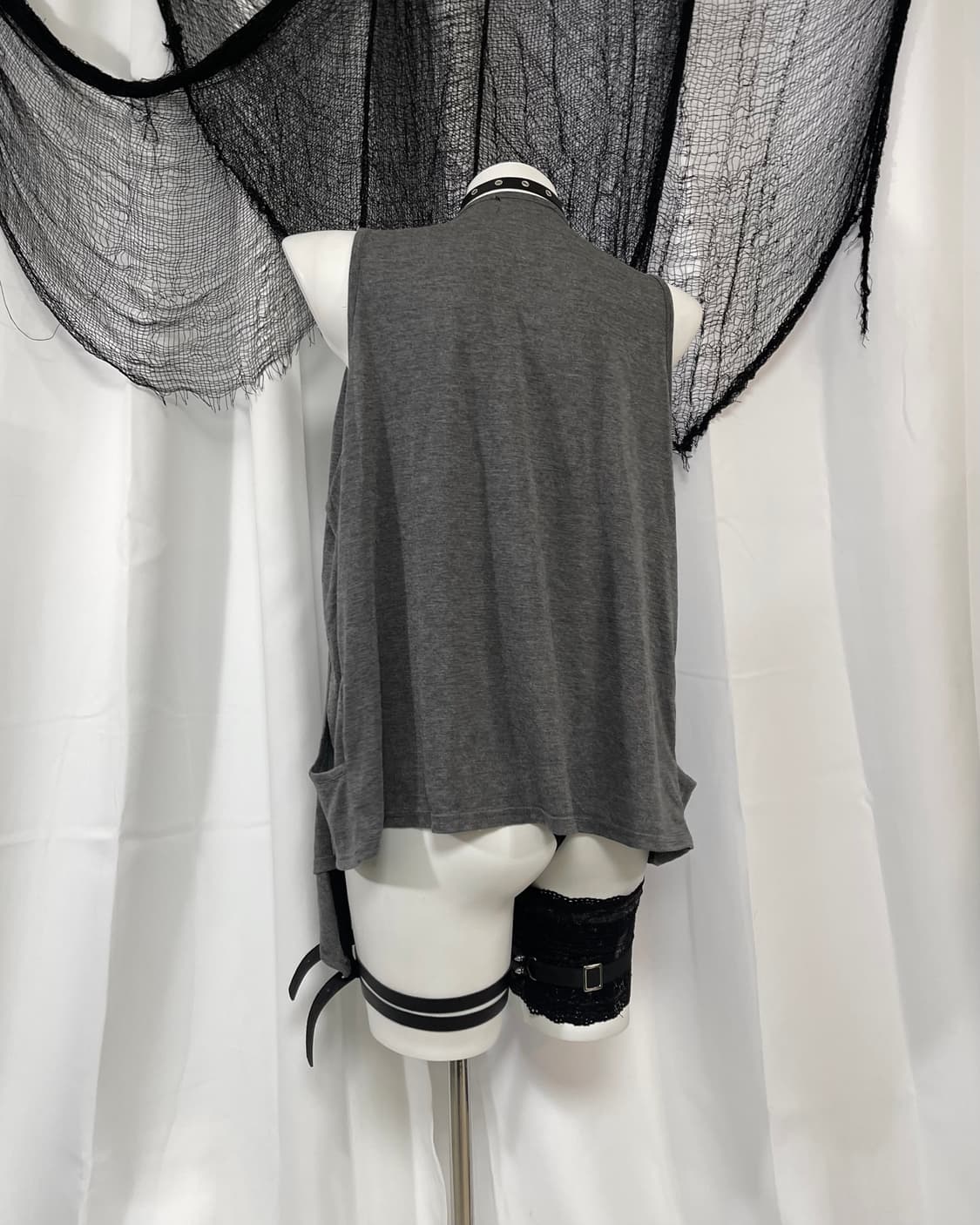 gray detail vest 상품이미지5