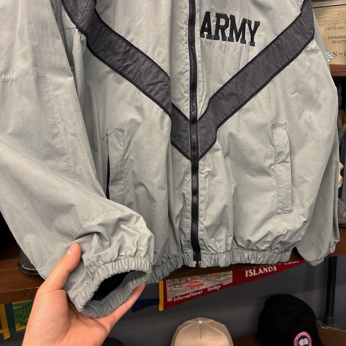 M/L 90s IPFU 1세대 US ARMY 브이스카치 바람막이 N817 상품이미지4