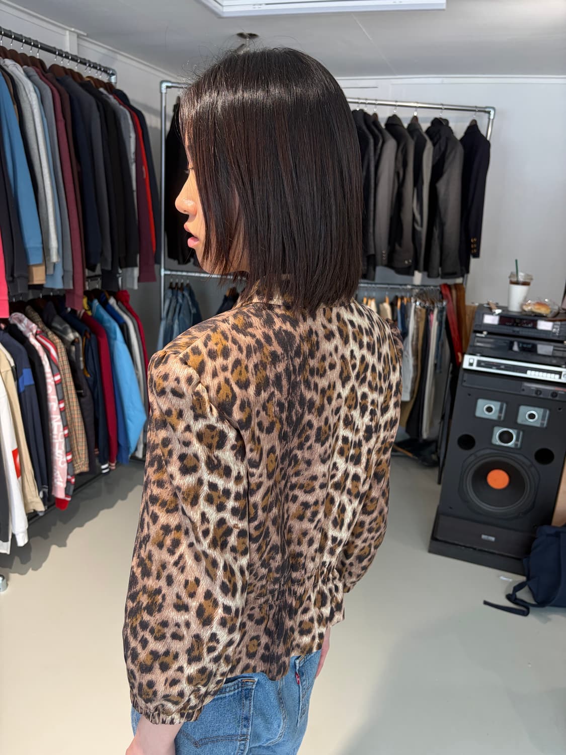 Moschino Jeans 레오파드 패턴 블라우스 자켓 상품이미지3