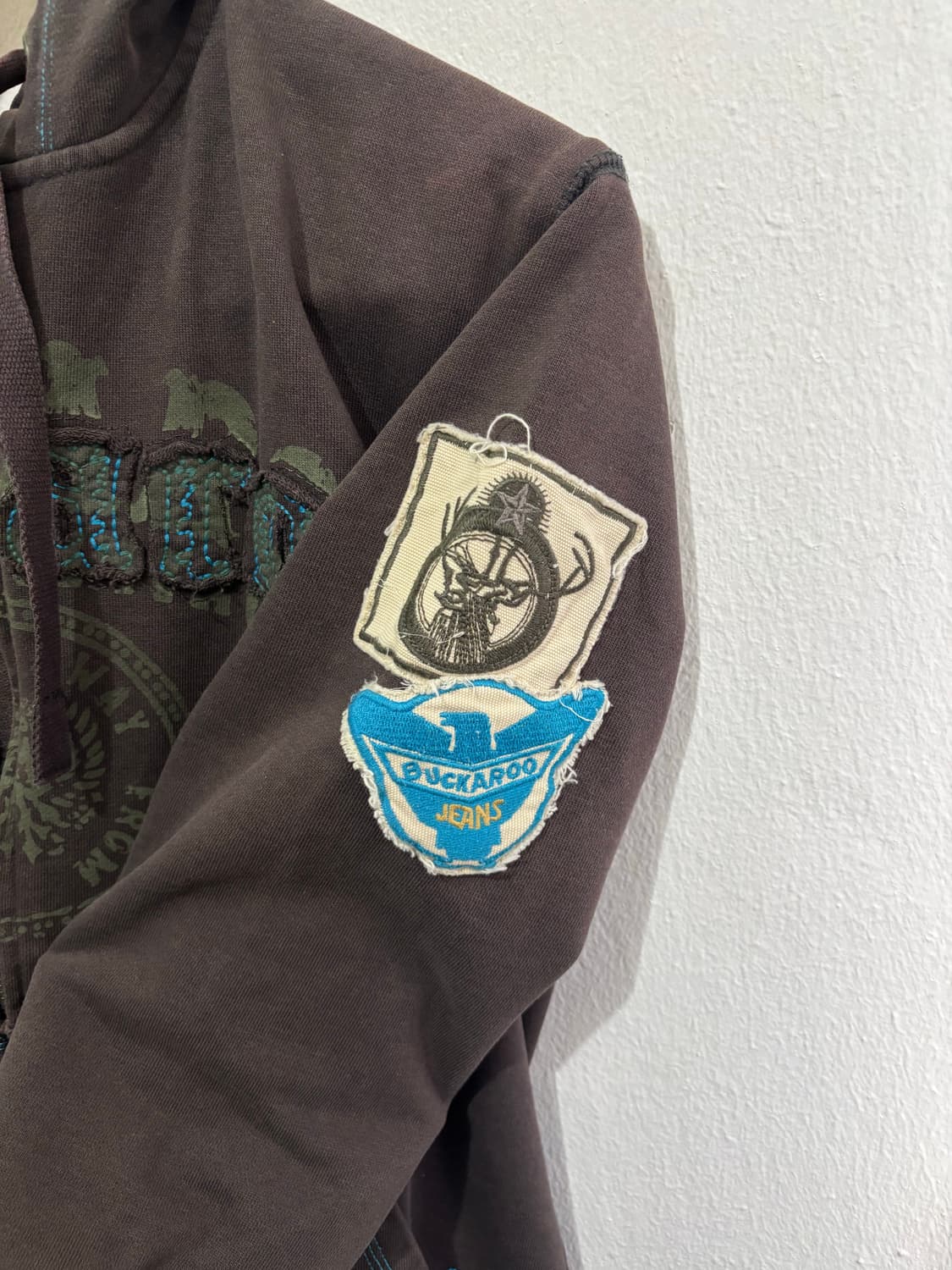 Buckaroo Y2k Brown Hood Zip-Up 상품이미지5